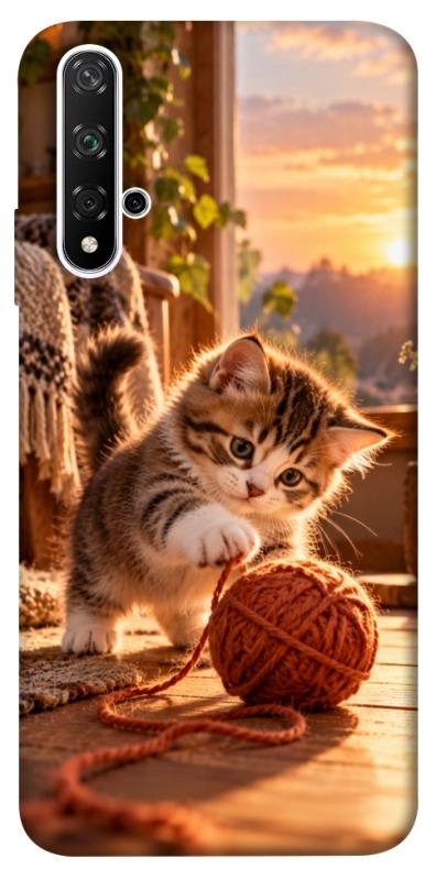 Чехол itsPrint Котик і клубочок затишку для Huawei Honor 20 / Nova 5T, armored, купить оптом с доставкой