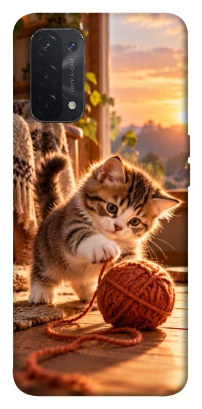 Чехол itsPrint Котик і клубочок затишку для Oppo A54 4G, armored, купить оптом с доставкой