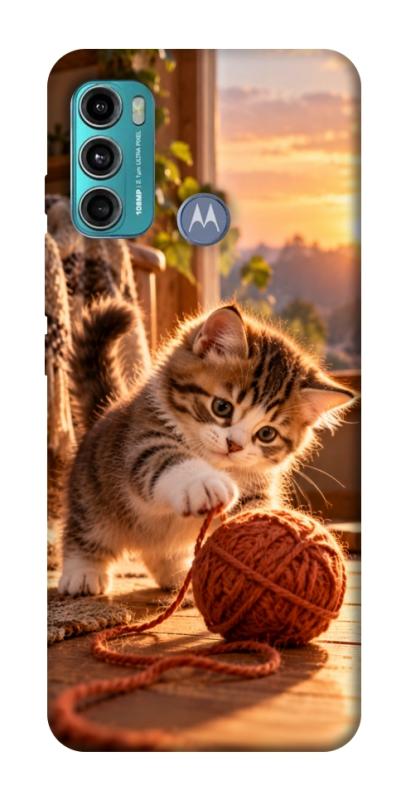 Чехол itsPrint Котик і клубочок затишку для Motorola Moto G60, armored, купить оптом с доставкой