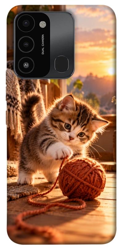 Чехол itsPrint Котик і клубочок затишку для TECNO Spark 8C, armored, купить оптом с доставкой