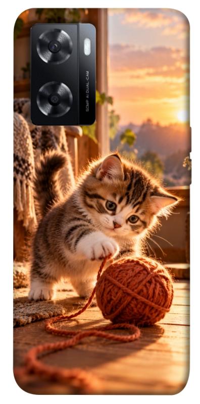 Чехол itsPrint Котик і клубочок затишку для Oppo A57s, armored, купить оптом с доставкой