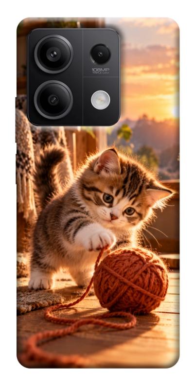 Чохол itsPrint Котик і клубочок затишку для Xiaomi Redmi Note 13 5G, armored, купити оптом з доставкою