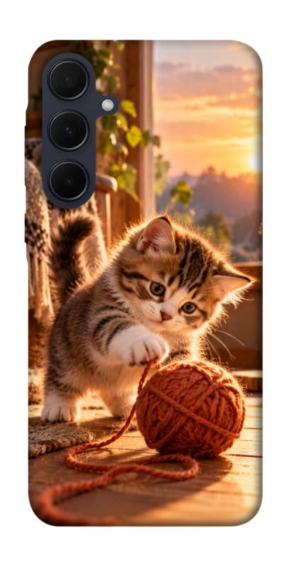 Чехол itsPrint Котик і клубочок затишку для Samsung Galaxy A35, armored, купить оптом с доставкой