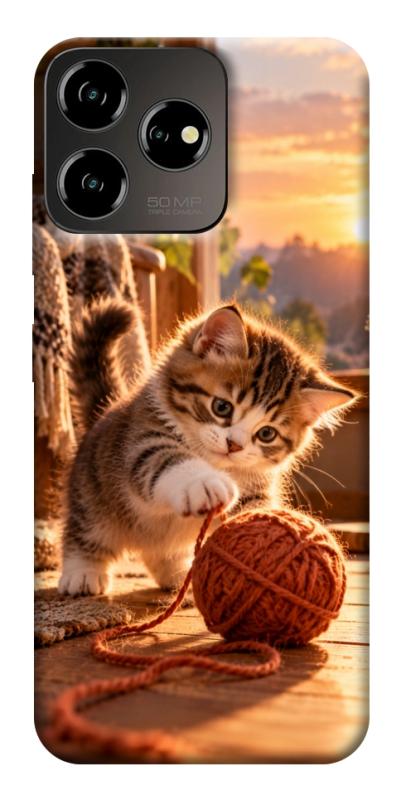 Чохол itsPrint Котик і клубочок затишку для ZTE Blade V50 Desing 4G, armored, купити оптом з доставкою
