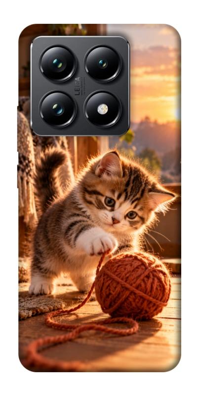 Чехол itsPrint Котик і клубочок затишку для Xiaomi 14T Pro, armored, купить оптом с доставкой