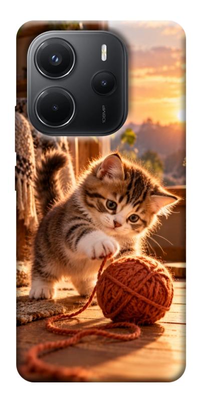 Чехол itsPrint Котик і клубочок затишку для Xiaomi Redmi Note 14 4G (Int. version), armored, купить оптом с доставкой
