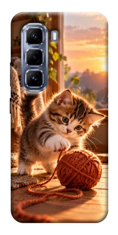 Чехол itsPrint Котик і клубочок затишку для Infinix Hot 50 Pro, armored, купить оптом с доставкой
