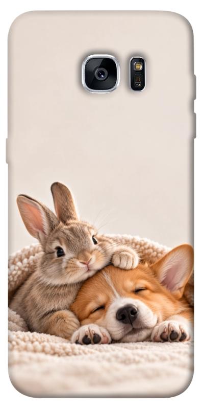 Чохол itsPrint Rabbit and corgi для Samsung G935F Galaxy S7 Edge, armored, купити оптом з доставкою