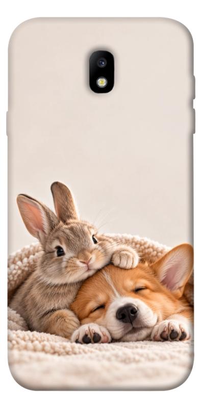 Чохол itsPrint Rabbit and corgi для Samsung J730 Galaxy J7 (2017), armored, купити оптом з доставкою