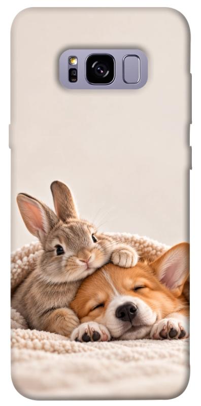 Чехол itsPrint Rabbit and corgi для Samsung G955 Galaxy S8 Plus, armored, купить оптом с доставкой