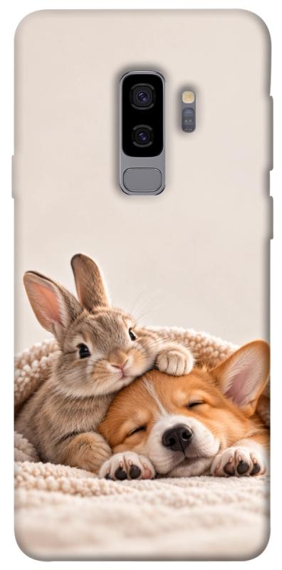 Чохол itsPrint Rabbit and corgi для Samsung Galaxy S9+, armored, купити оптом з доставкою