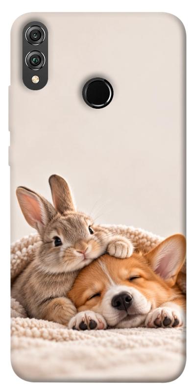 Чехол itsPrint Rabbit and corgi для Huawei Honor 8X, armored, купить оптом с доставкой