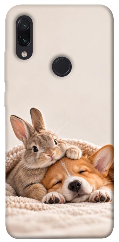 Чехол itsPrint Rabbit and corgi для Xiaomi Redmi Note 7 / Note 7 Pro / Note 7s, armored, купить оптом с доставкой