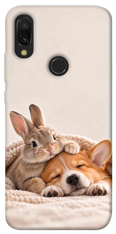 Чехол itsPrint Rabbit and corgi для Xiaomi Redmi 7, armored, купить оптом с доставкой