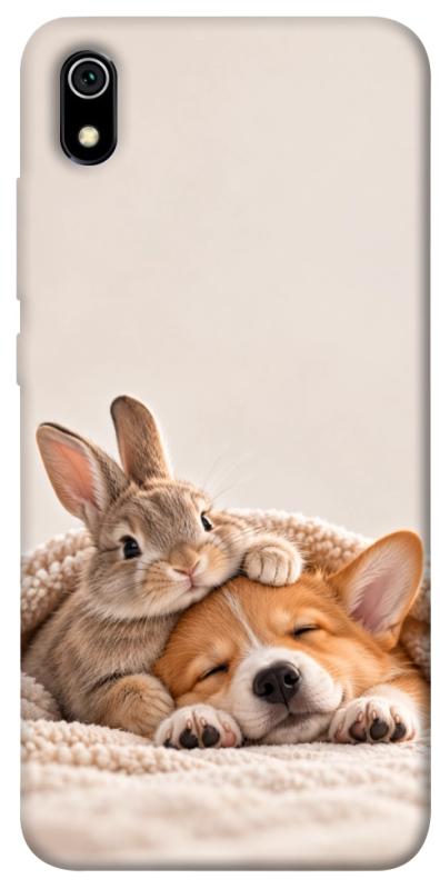 Чохол itsPrint Rabbit and corgi для Xiaomi Redmi 7A, armored, купити оптом з доставкою