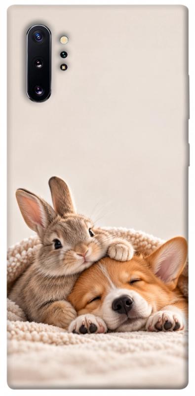 Чехол itsPrint Rabbit and corgi для Samsung Galaxy Note 10 Plus, armored, купить оптом с доставкой