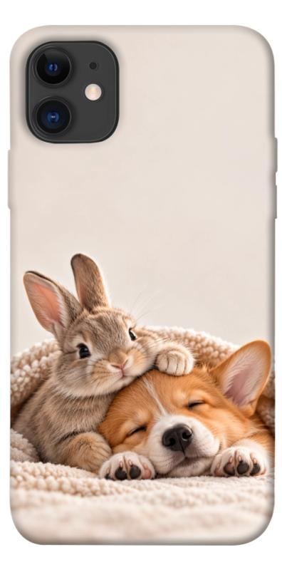 Чехол itsPrint Rabbit and corgi для Apple iPhone 11 (6.1"), armored, купить оптом с доставкой