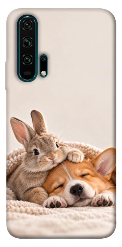 Чехол itsPrint Rabbit and corgi для Huawei Honor 20 Pro, armored, купить оптом с доставкой