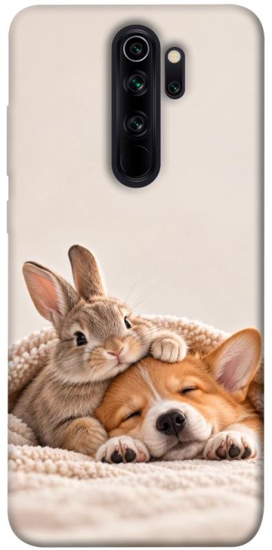 Чехол itsPrint Rabbit and corgi для Xiaomi Redmi Note 8 Pro, armored, купить оптом с доставкой