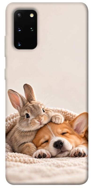 Чохол itsPrint Rabbit and corgi для Samsung Galaxy S20+, armored, купити оптом з доставкою