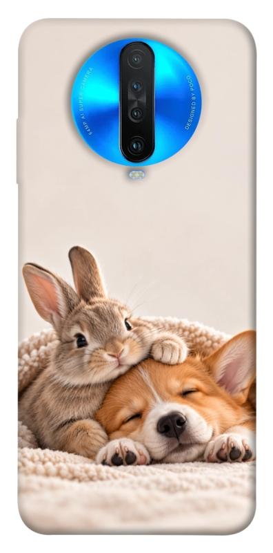 Чохол itsPrint Rabbit and corgi для Xiaomi Redmi K30, armored, купити оптом з доставкою