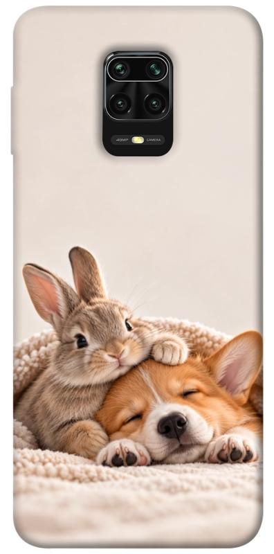 Чохол itsPrint Rabbit and corgi для Xiaomi Redmi Note 9s / Note 9 Pro / Note 9 Pro Max, armored, купити оптом з доставкою