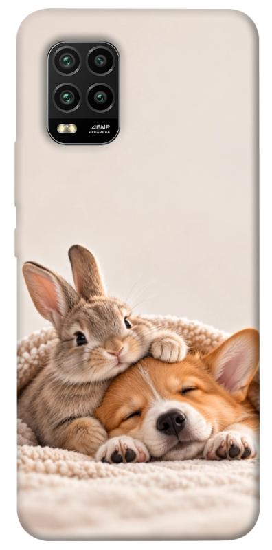 Чохол itsPrint Rabbit and corgi для Xiaomi Mi 10 Lite, armored, купити оптом з доставкою