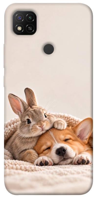 Чехол itsPrint Rabbit and corgi для Xiaomi Redmi 9C, armored, купить оптом с доставкой