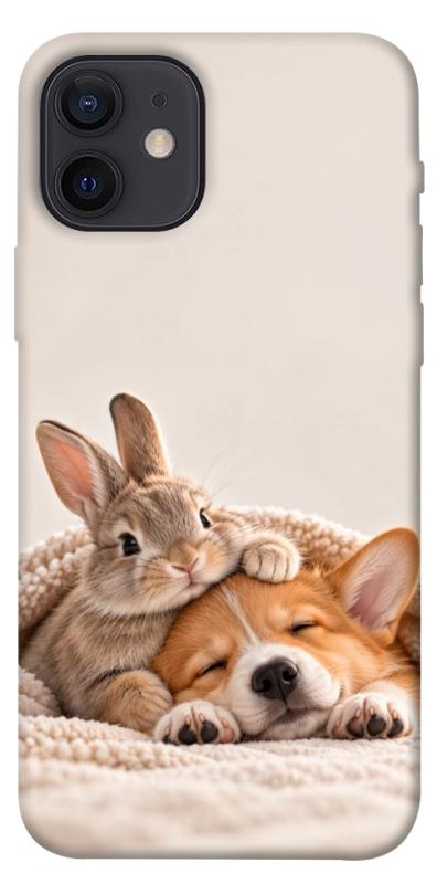 Чехол itsPrint Rabbit and corgi для Apple iPhone 12 Pro (6.1"), armored, купить оптом с доставкой
