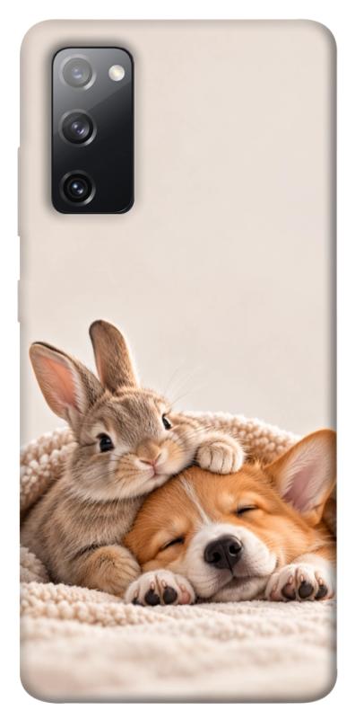 Чохол itsPrint Rabbit and corgi для Samsung Galaxy S20 FE, armored, купити оптом з доставкою