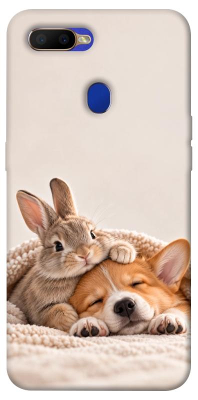 Чехол itsPrint Rabbit and corgi для Oppo A5s / Oppo A12, armored, купить оптом с доставкой