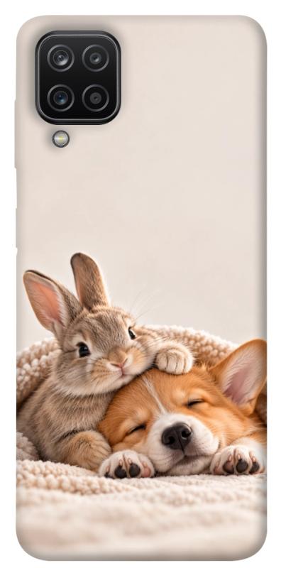 Чехол itsPrint Rabbit and corgi для Samsung Galaxy A12, armored, купить оптом с доставкой