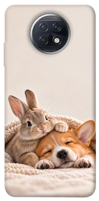 Чохол itsPrint Rabbit and corgi для Xiaomi Redmi Note 9 5G / Note 9T, armored, купити оптом з доставкою
