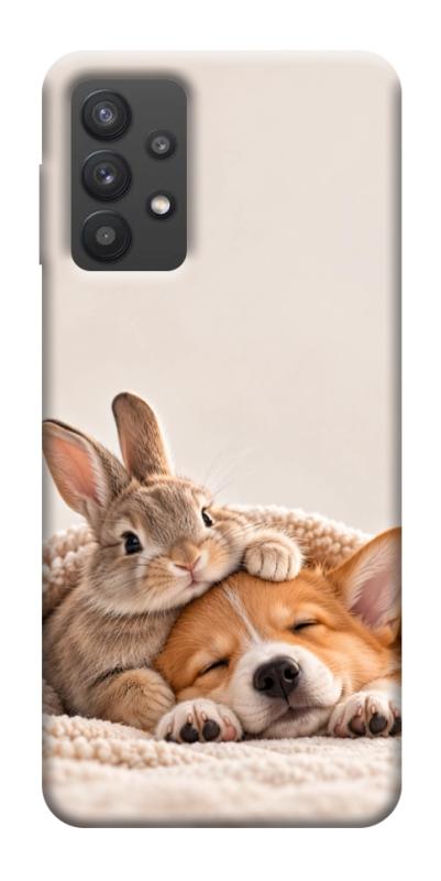 Чехол itsPrint Rabbit and corgi для Samsung Galaxy A32 (A326B) 5G, armored, купить оптом с доставкой