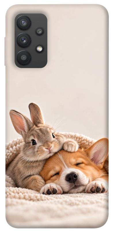 Чехол itsPrint Rabbit and corgi для Samsung Galaxy A32 (A325F) 4G, armored, купить оптом с доставкой