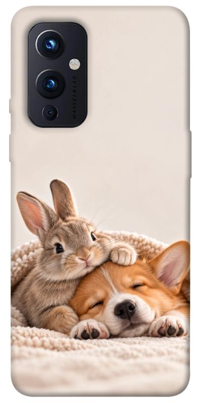 Чехол itsPrint Rabbit and corgi для OnePlus 9, armored, купить оптом с доставкой