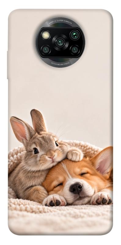 Чохол itsPrint Rabbit and corgi для Xiaomi Poco X3 NFC / Poco X3 Pro, armored, купити оптом з доставкою