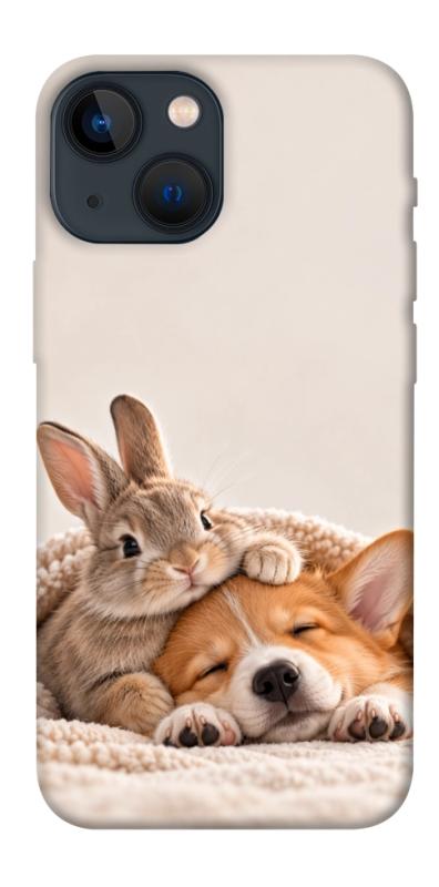Чехол itsPrint Rabbit and corgi для Apple iPhone 13 mini (5.4"), armored, купить оптом с доставкой