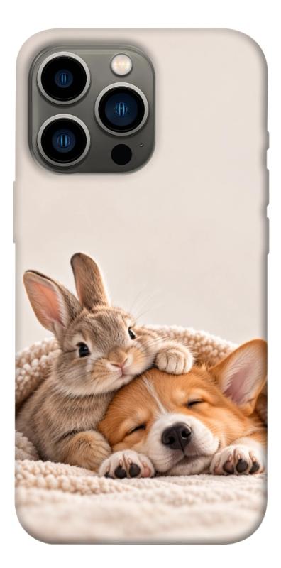 Чехол itsPrint Rabbit and corgi для Apple iPhone 13 Pro (6.1"), armored, купить оптом с доставкой
