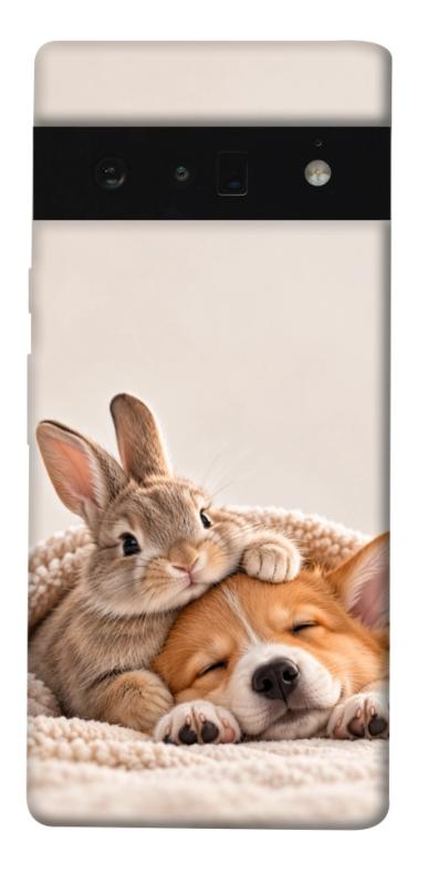 Чохол itsPrint Rabbit and corgi для Google Pixel 6 Pro, armored, купити оптом з доставкою