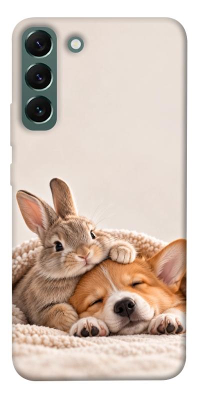 Чехол itsPrint Rabbit and corgi для Samsung Galaxy S22+, armored, купить оптом с доставкой