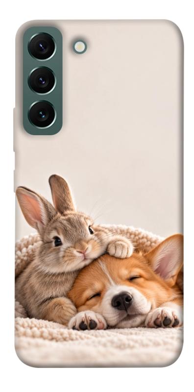 Чохол itsPrint Rabbit and corgi для Samsung Galaxy S22, armored, купити оптом з доставкою
