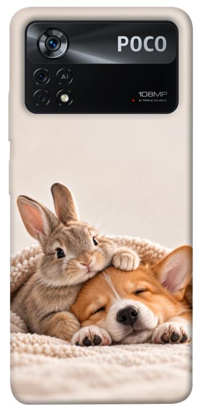 Чохол itsPrint Rabbit and corgi для Xiaomi Poco X4 Pro 5G, armored, купити оптом з доставкою
