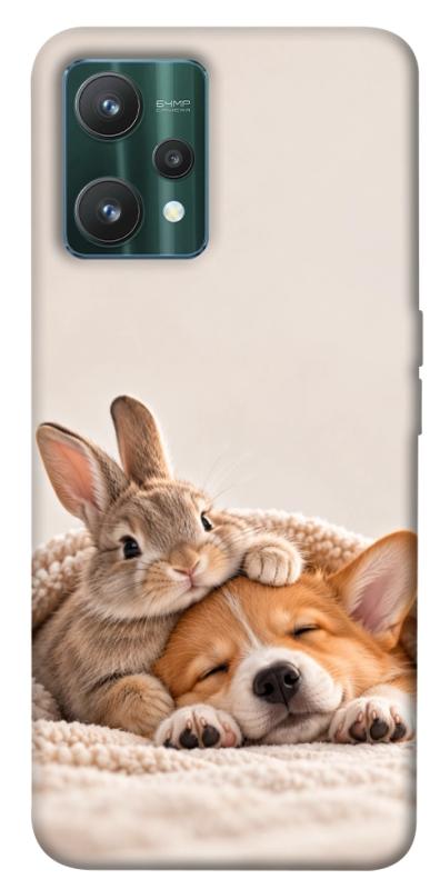 Чохол itsPrint Rabbit and corgi для Realme 9 Pro, armored, купити оптом з доставкою