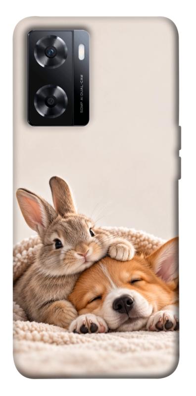 Чехол itsPrint Rabbit and corgi для OnePlus Nord N20 SE, armored, купить оптом с доставкой