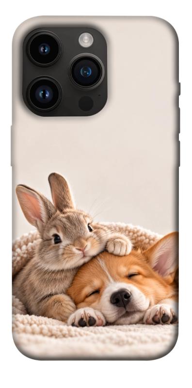 Чехол itsPrint Rabbit and corgi для Apple iPhone 14 Pro (6.1"), armored, купить оптом с доставкой