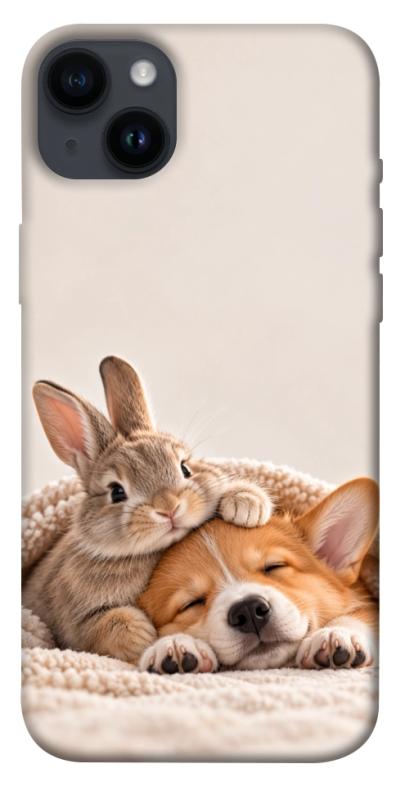 Чехол itsPrint Rabbit and corgi для Apple iPhone 14 Plus (6.7"), armored, купить оптом с доставкой