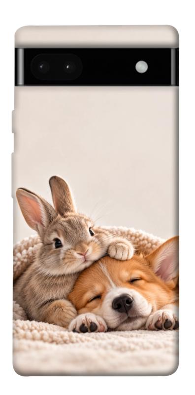 Чехол itsPrint Rabbit and corgi для Google Pixel 6a, armored, купить оптом с доставкой