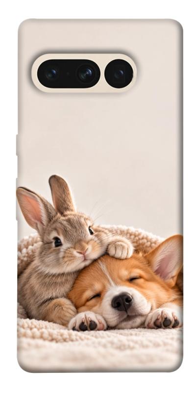 Чохол itsPrint Rabbit and corgi для Google Pixel 7 Pro, armored, купити оптом з доставкою