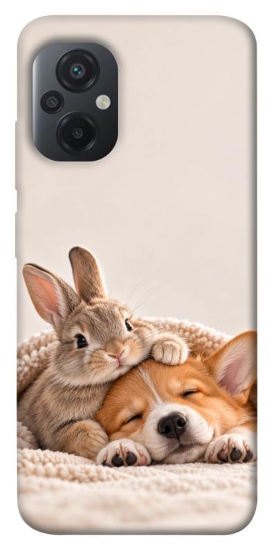 Чохол itsPrint Rabbit and corgi для Xiaomi Poco M5, armored, купити оптом з доставкою